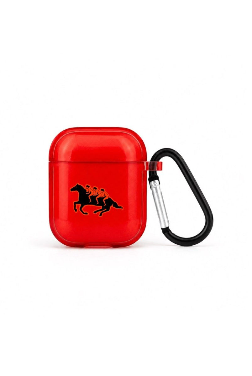 Somewhere AirPods Şeffaf Silikon Kılıf Kırmızı - Sumthincs