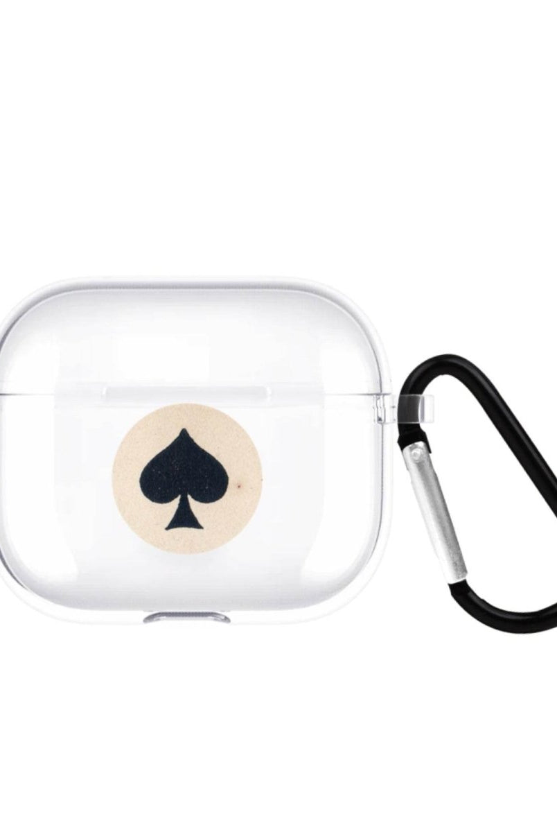 Spade AirPods 3 Şeffaf Silikon Kılıf Beyaz Şeffaf - SUMTHINCS