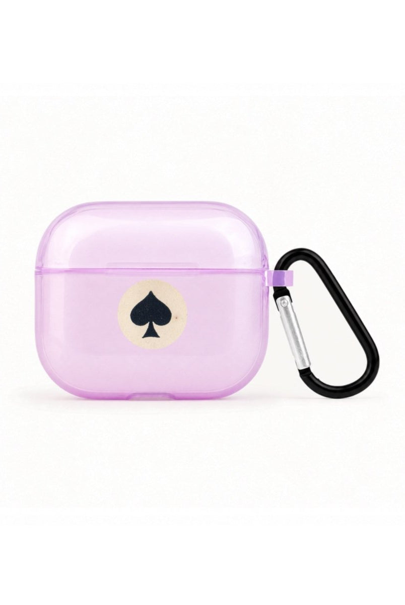 Spade AirPods 3 Şeffaf Silikon Kılıf Lila - Sumthincs