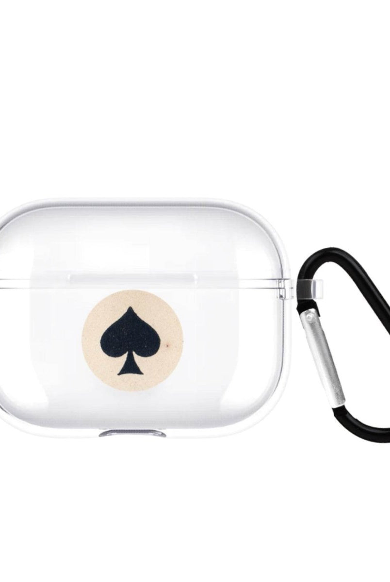 Spade AirPods Pro Şeffaf Silikon Kılıf Beyaz Şeffaf - SUMTHINCS