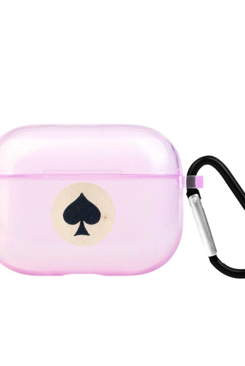 Spade AirPods Pro Şeffaf Silikon Kılıf Lila - SUMTHINCS