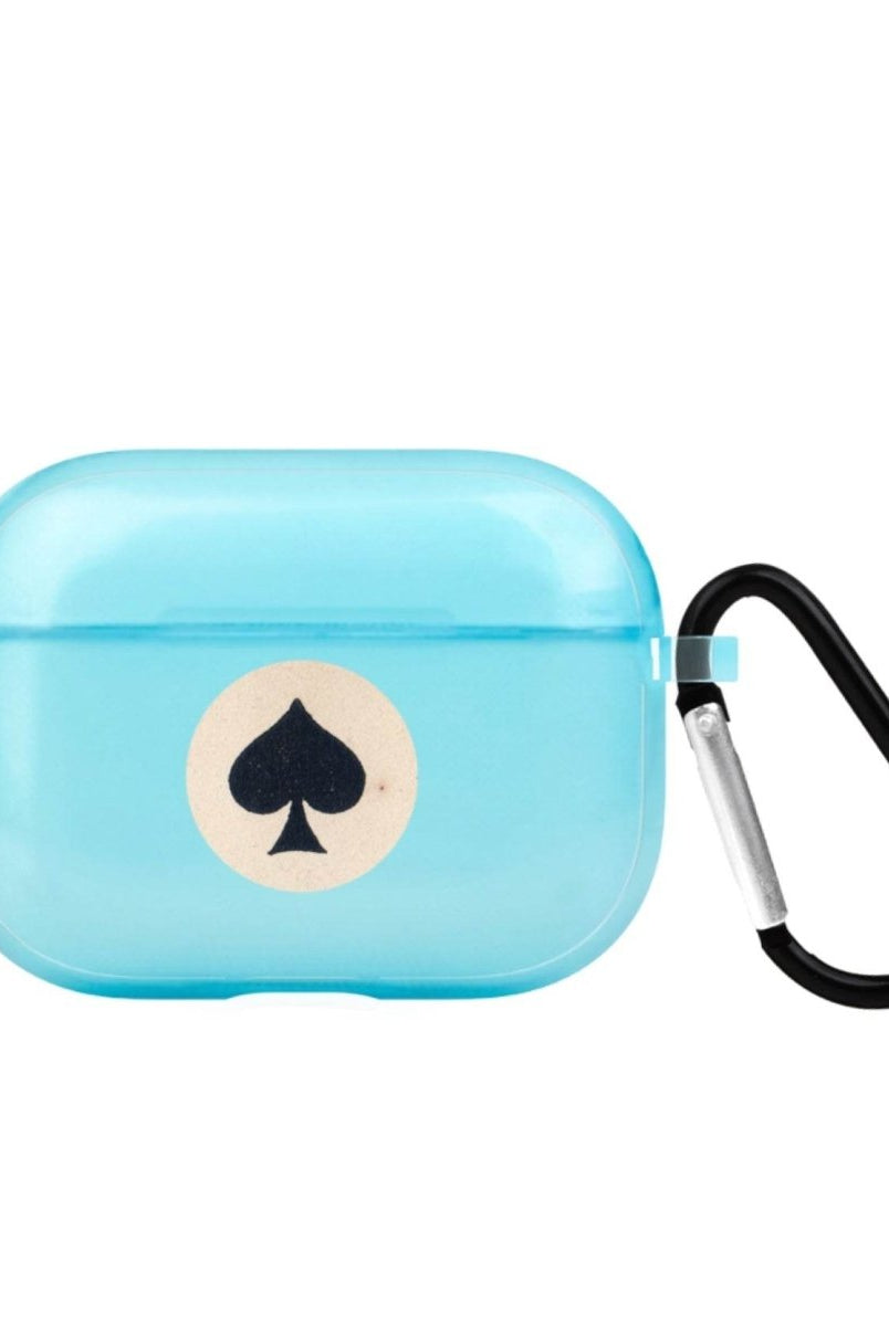 Spade AirPods Pro Şeffaf Silikon Kılıf Mavi - SUMTHINCS