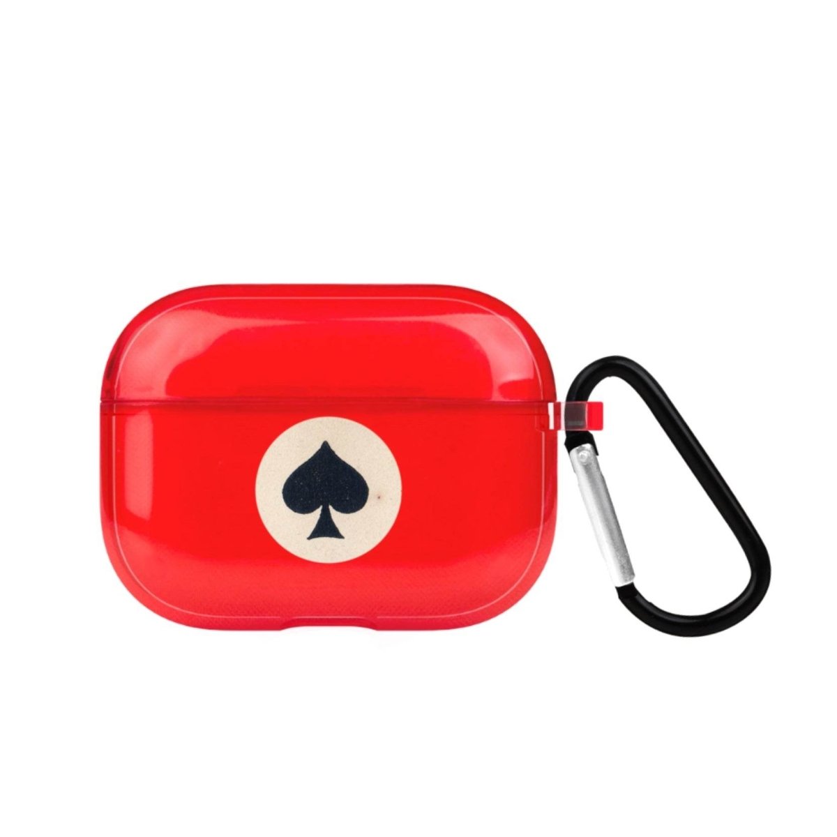 Spade AirPods Pro Şeffaf Silikon Kılıf Kırmızı - SUMTHINCS