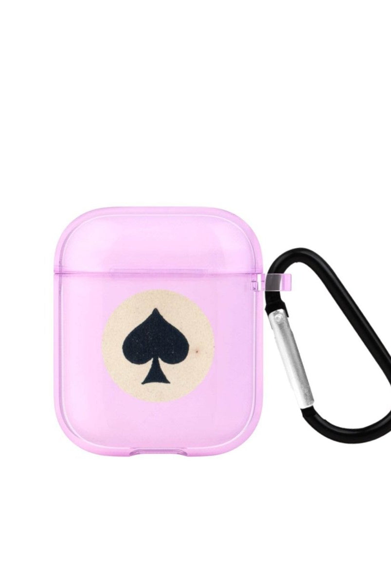 Spade AirPods Şeffaf Silikon Kılıf Lila - SUMTHINCS