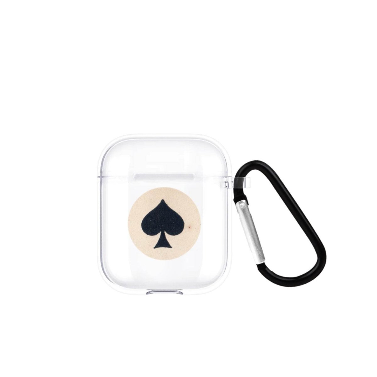 Spade AirPods Şeffaf Silikon Kılıf Beyaz Şeffaf - SUMTHINCS