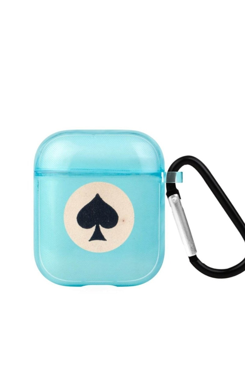 Spade AirPods Şeffaf Silikon Kılıf Mavi - SUMTHINCS