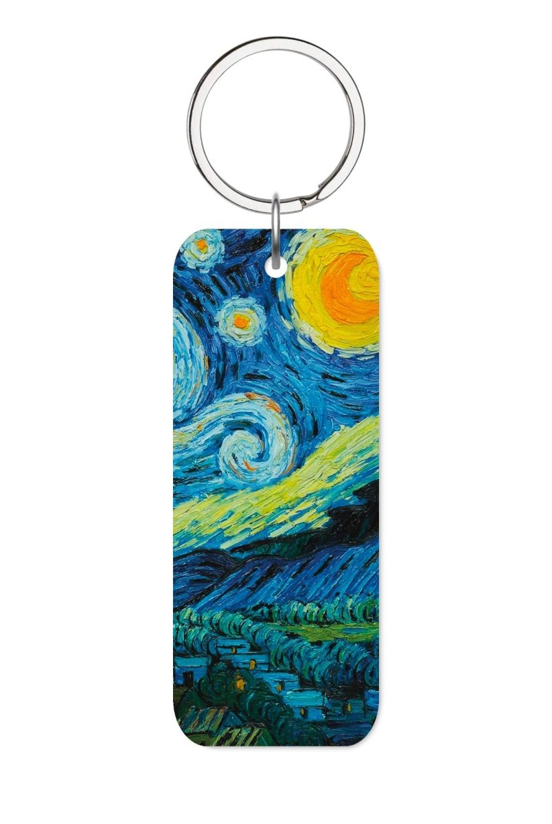 Starry Night Glossy Dikdörtgen Anahtarlık - SUMTHINCS