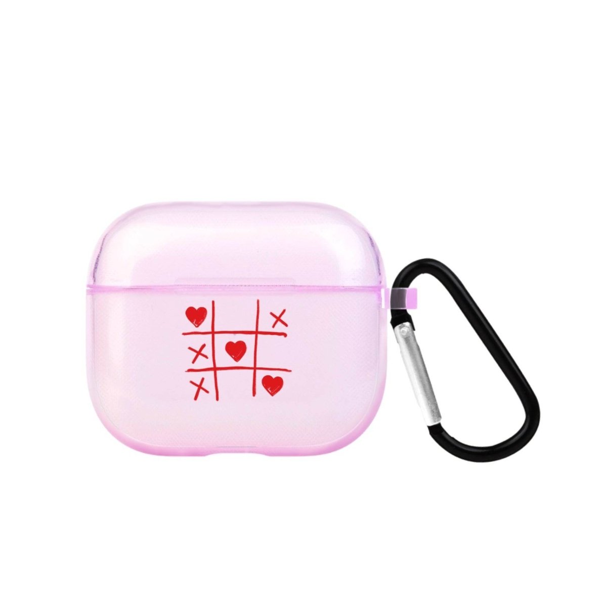 Tic Tac Toe AirPods 3 Şeffaf Silikon Kılıf Lila - SUMTHINCS