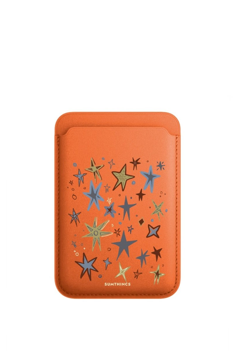 Twinkle MagSafe Deri Cüzdan Wallet Turuncu - Sumthincs