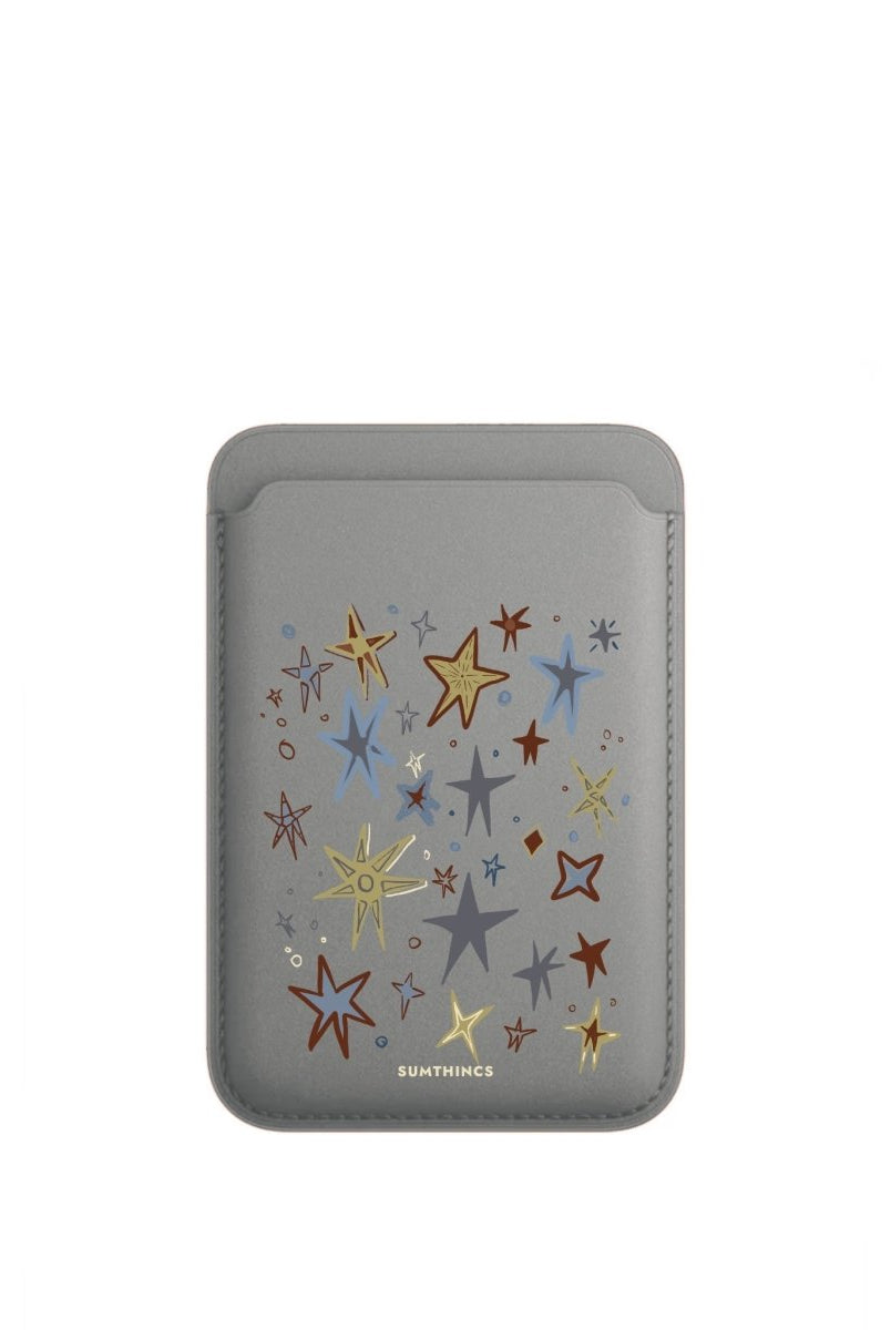 Twinkle MagSafe Deri Cüzdan Wallet Gri - Sumthincs
