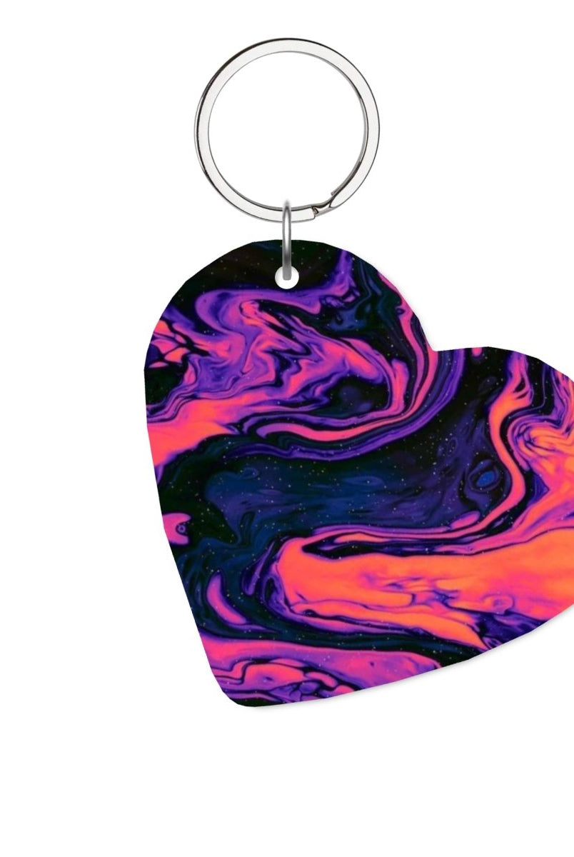 Violet Glossy Kalp Anahtarlık - SUMTHINCS