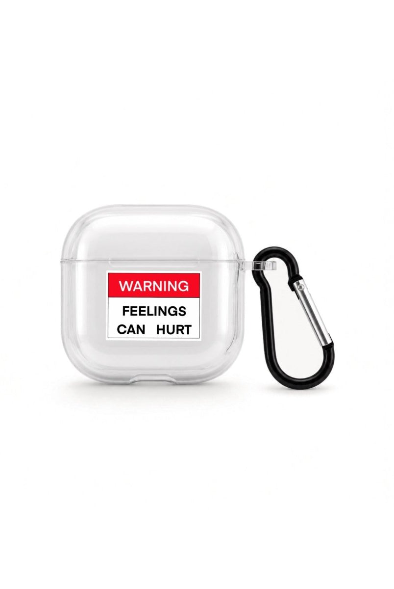 Warning AirPods 4 Şeffaf Silikon Kılıf - Sumthincs