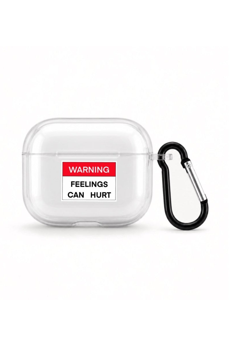 Warning AirPods Pro 3 Şeffaf Silikon Kılıf - Sumthincs