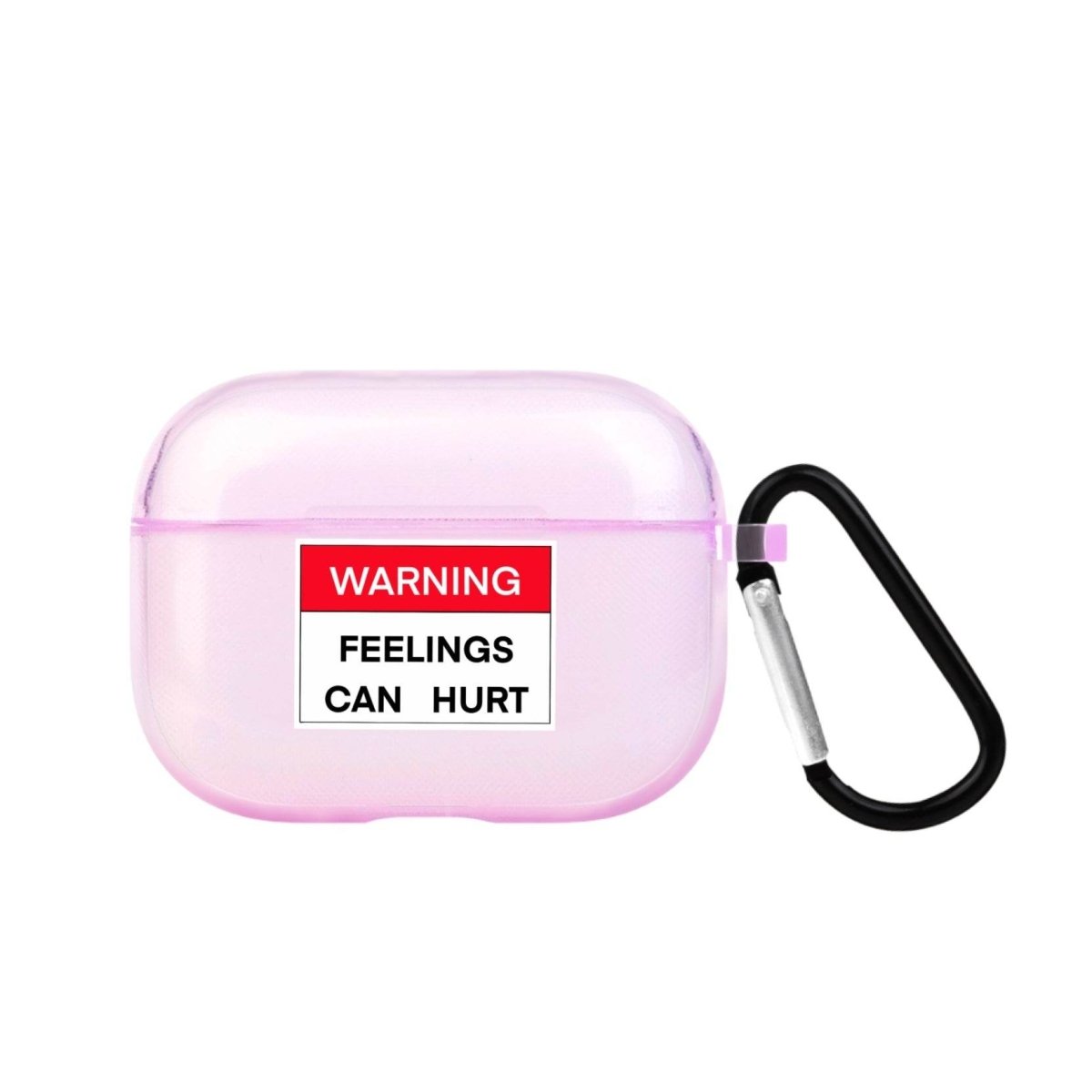 Warning AirPods Pro Şeffaf Silikon Kılıf Lila - SUMTHINCS