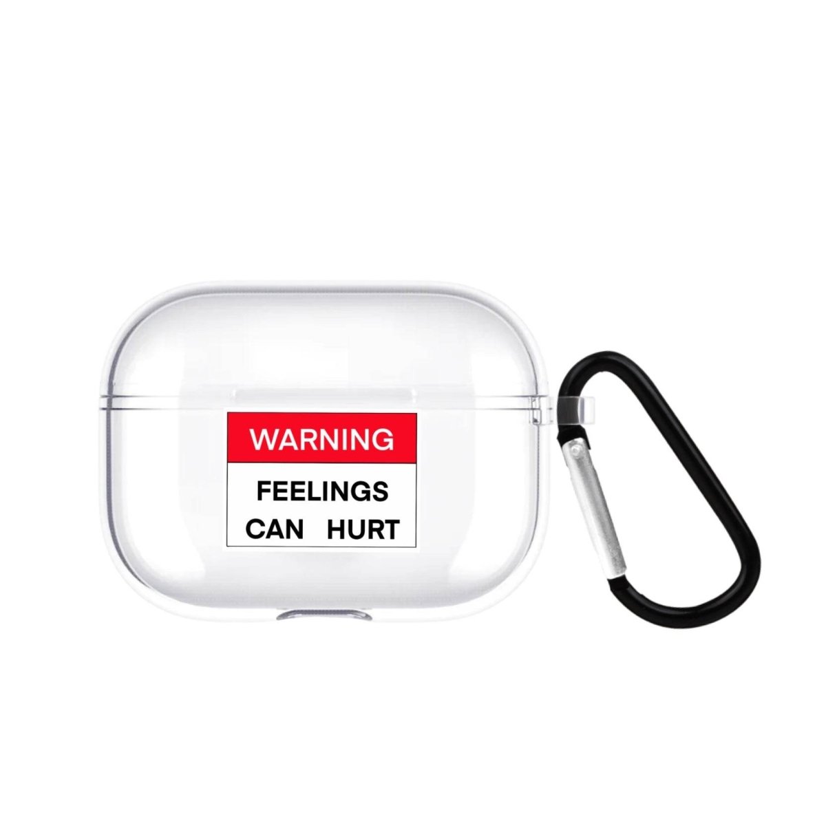 Warning AirPods Pro Şeffaf Silikon Kılıf Beyaz Şeffaf - SUMTHINCS