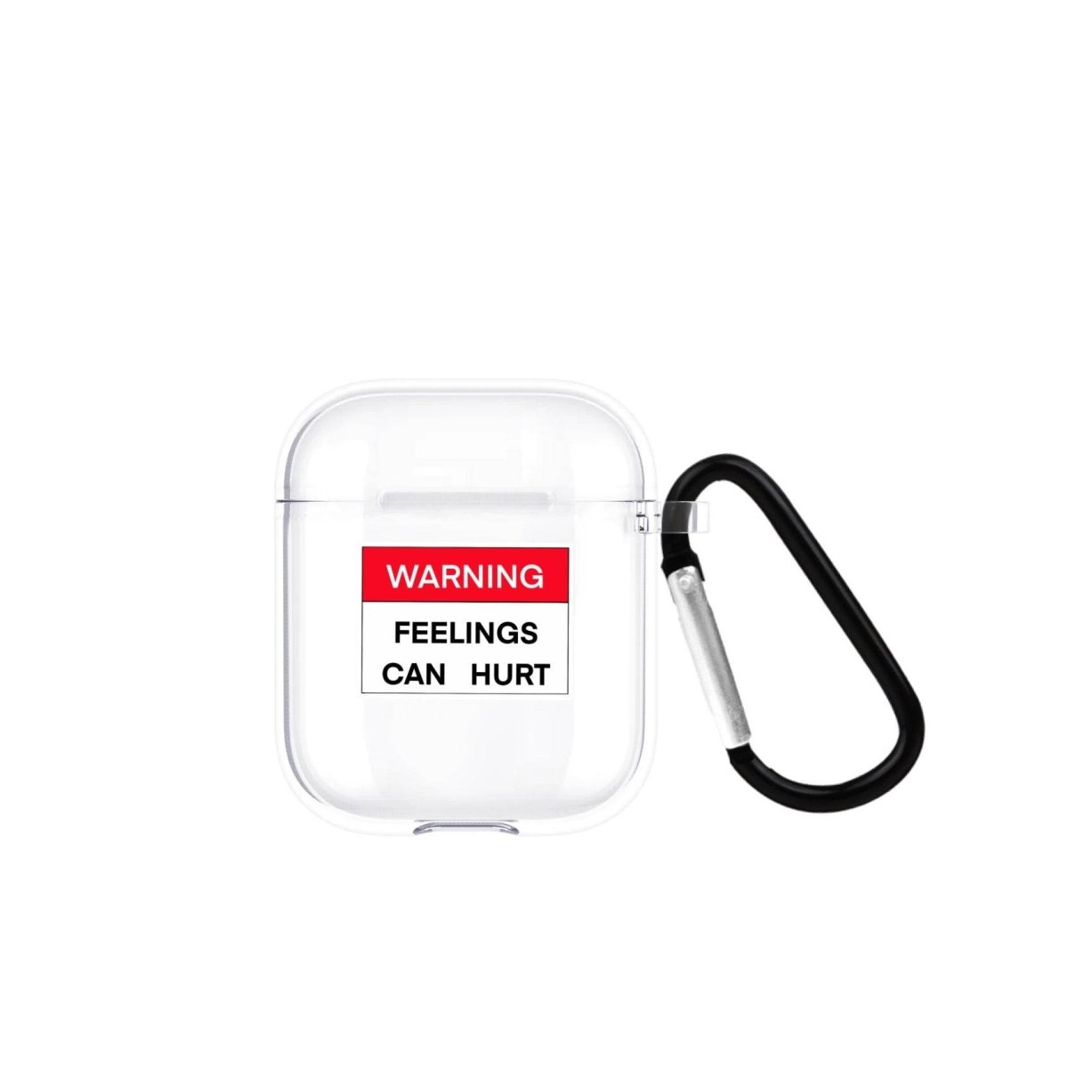 Warning AirPods Şeffaf Silikon Kılıf Beyaz Şeffaf - SUMTHINCS