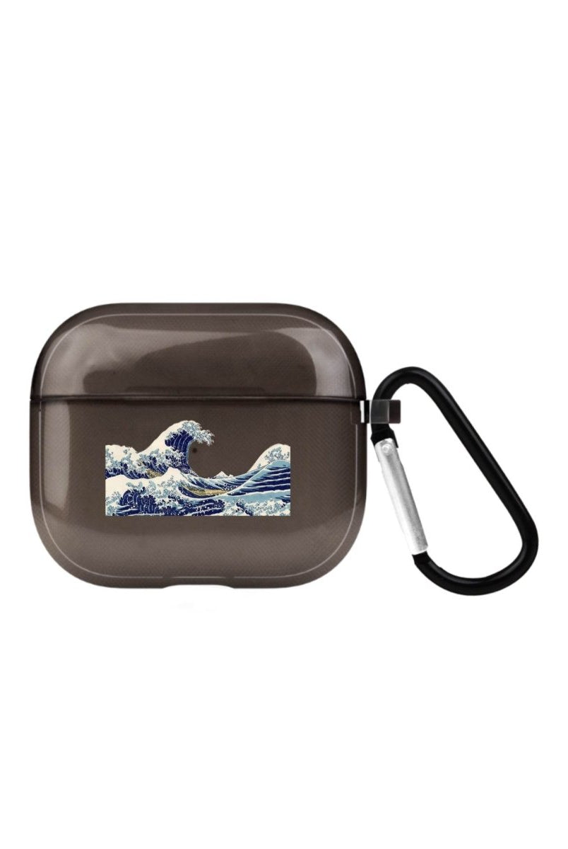 Waves AirPods 3 Şeffaf Silikon Kılıf Siyah - SUMTHINCS