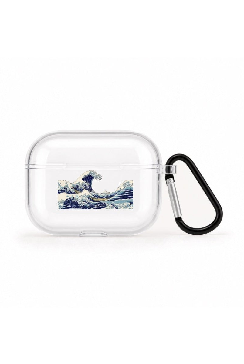 Waves AirPods Pro Şeffaf Silikon Kılıf Beyaz Şeffaf - Sumthincs