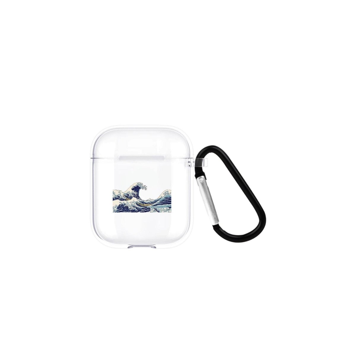 Waves AirPods Şeffaf Silikon Kılıf Beyaz Şeffaf - SUMTHINCS