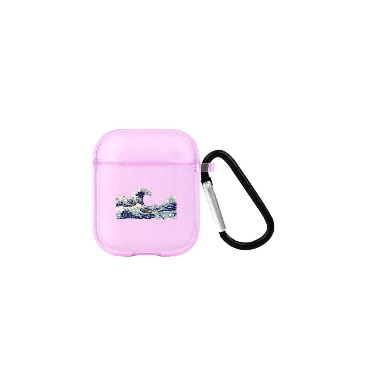 Waves AirPods Şeffaf Silikon Kılıf Lila - SUMTHINCS