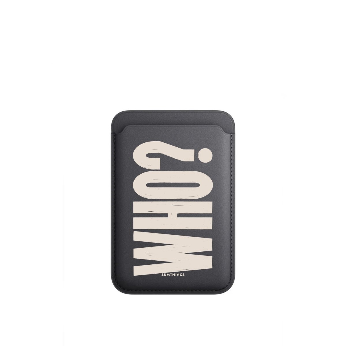Who? MagSafe Deri Cüzdan Wallet Siyah - Sumthincs