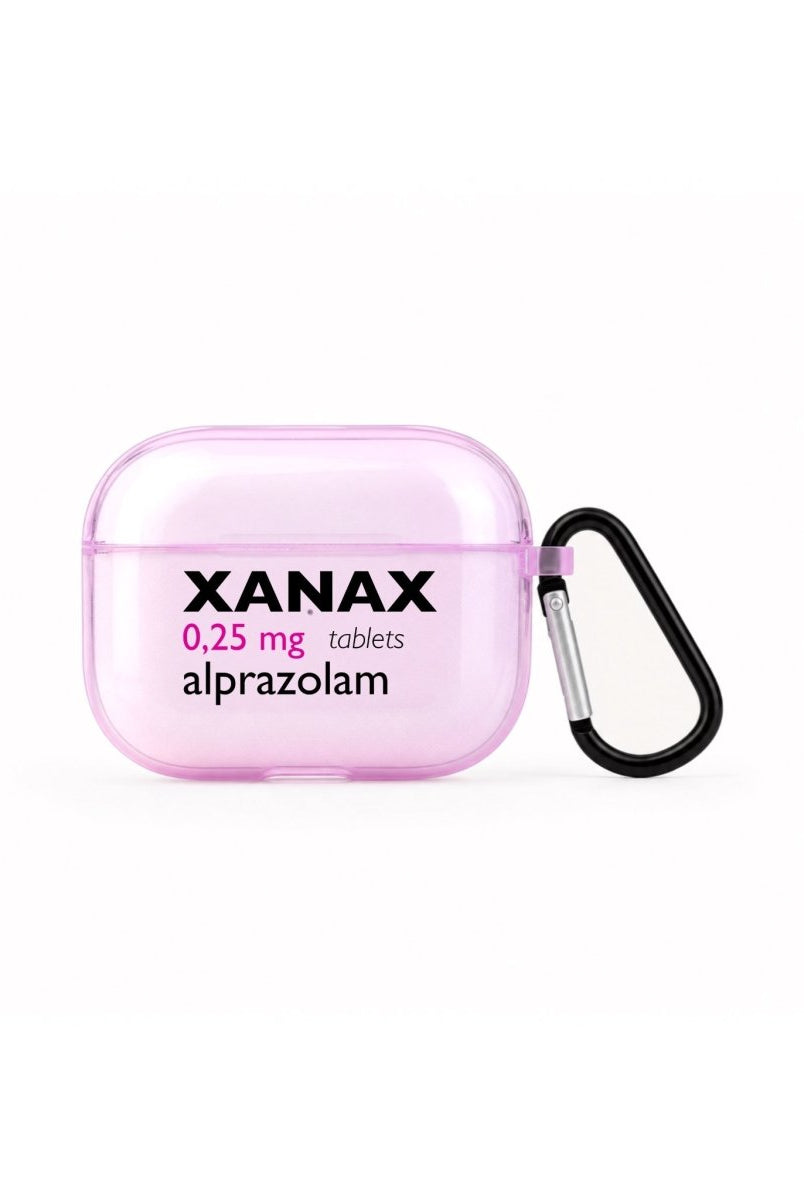 Xanax AirPods Pro Şeffaf Silikon Kılıf Lila - Sumthincs
