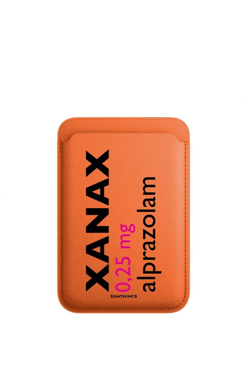 Xanax MagSafe Deri Cüzdan Wallet Turuncu - Sumthincs