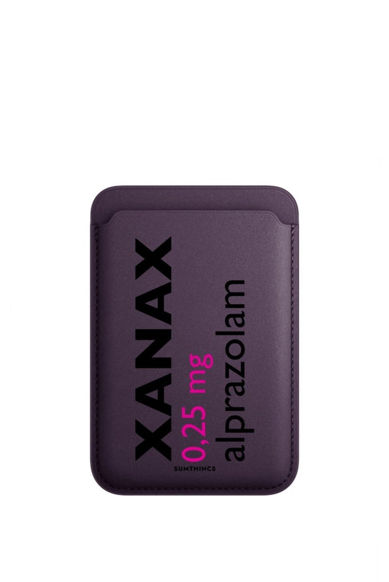 Xanax MagSafe Deri Cüzdan Wallet Mor - Sumthincs