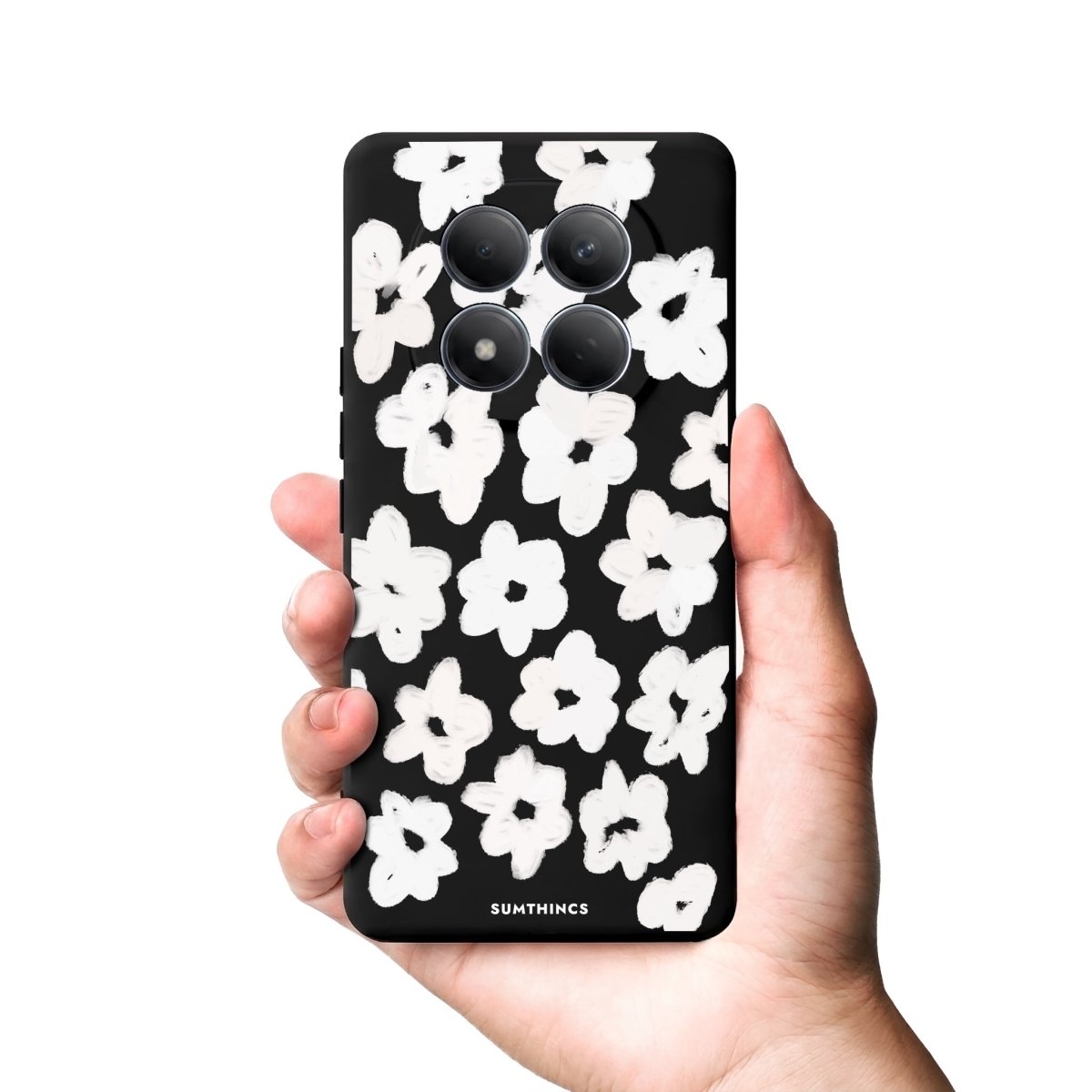 Xiaomi Blossoms Premium Telefon Kılıfı Gri - Sumthincs