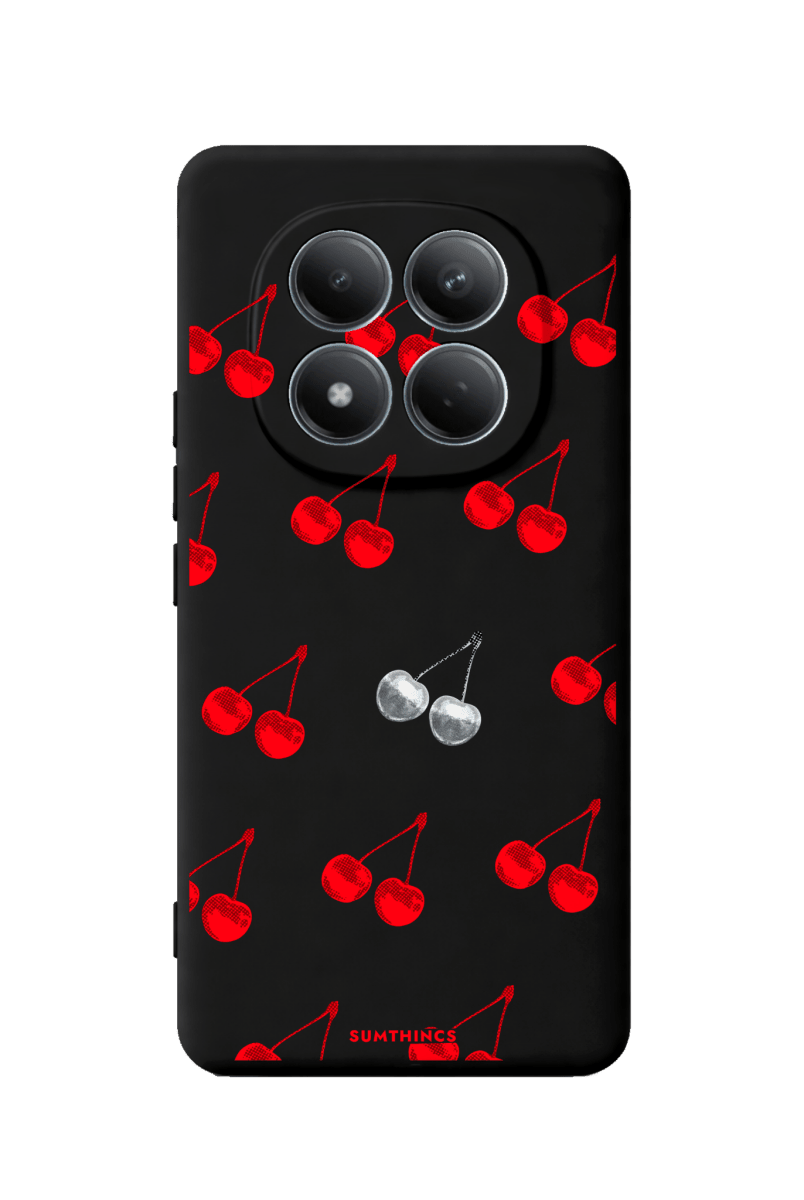 Xiaomi Disco Cherry Premium Telefon Kılıfı Siyah - Sumthincs