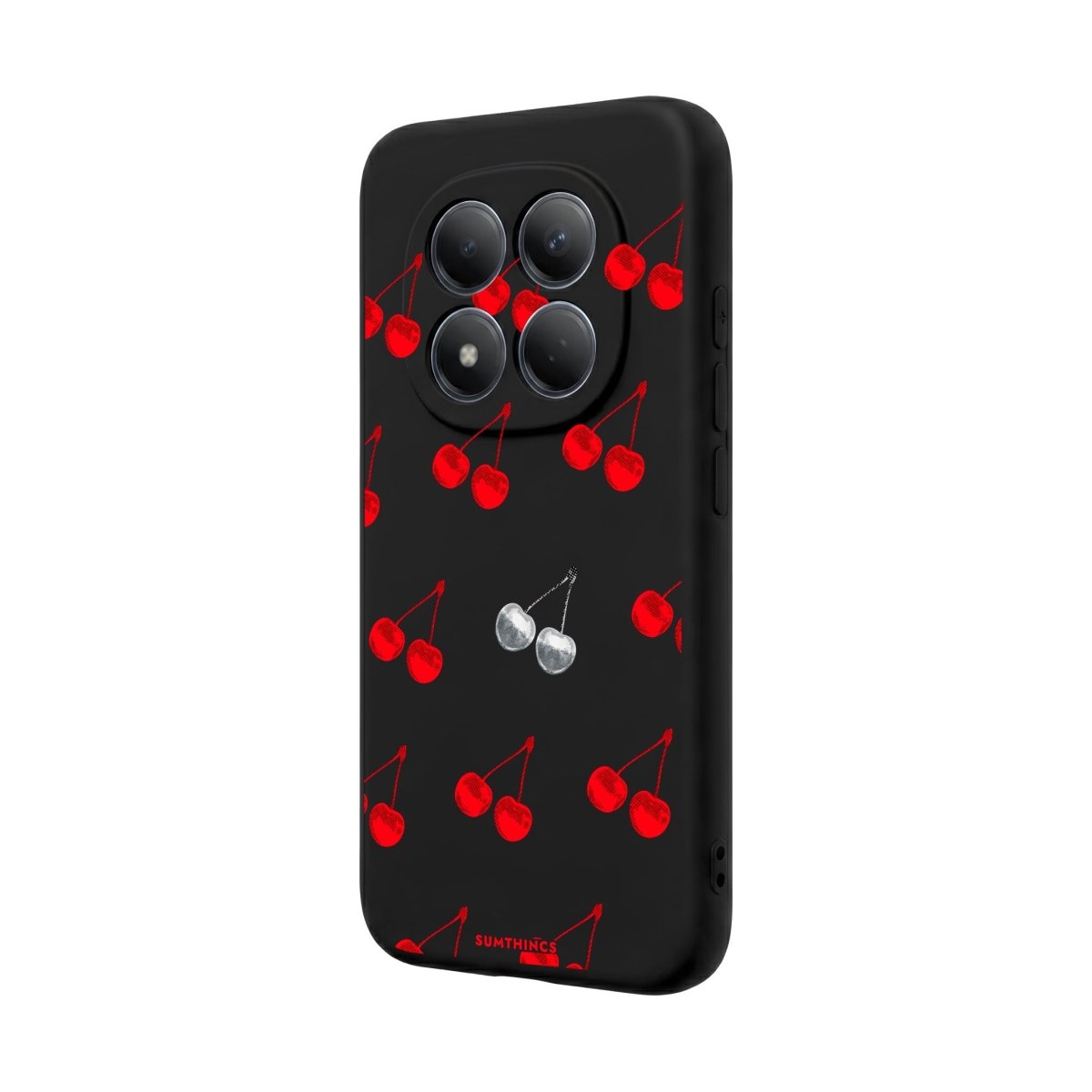 Xiaomi Disco Cherry Premium Telefon Kılıfı Gri - Sumthincs