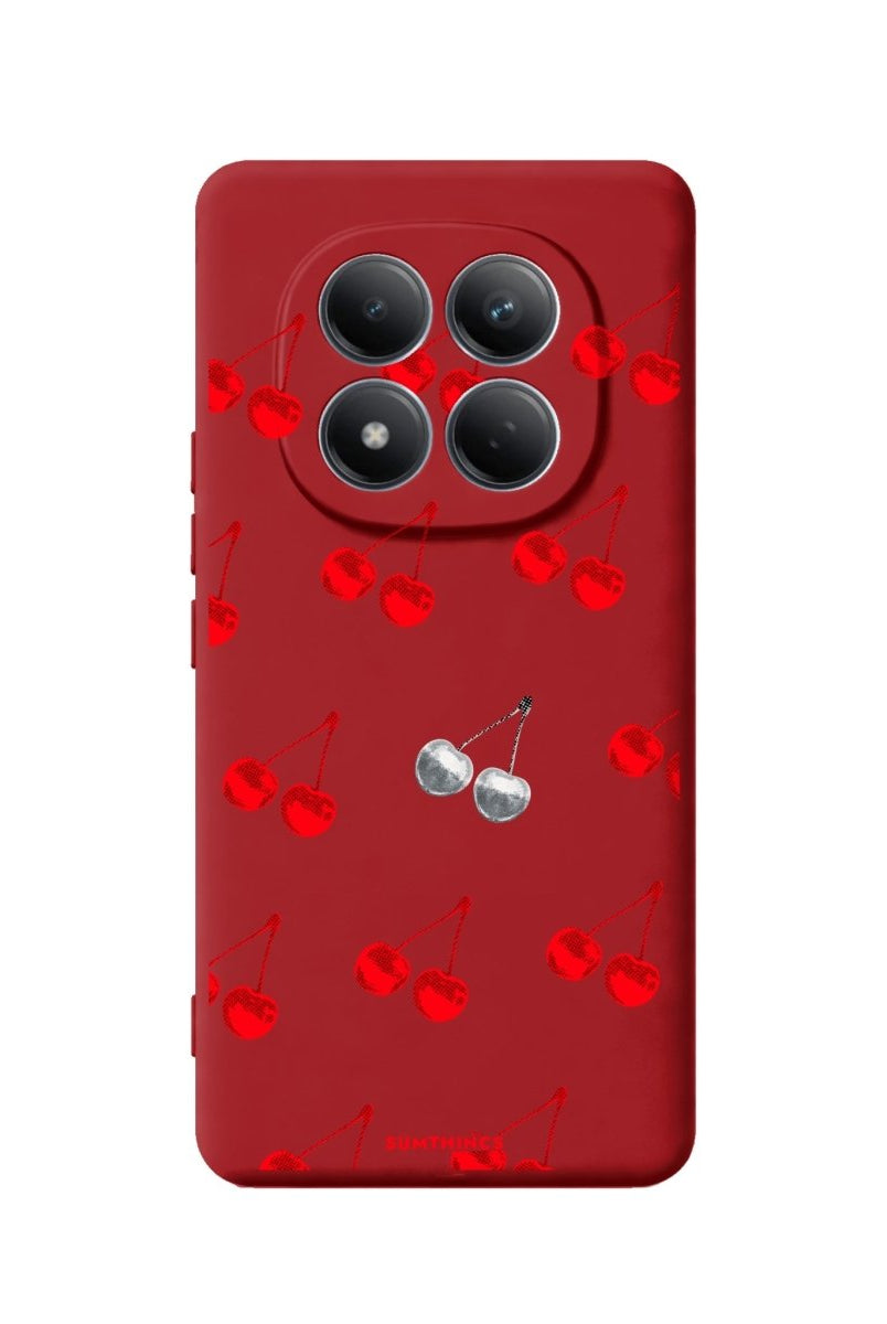 Xiaomi Disco Cherry Premium Telefon Kılıfı Kırmızı - Sumthincs