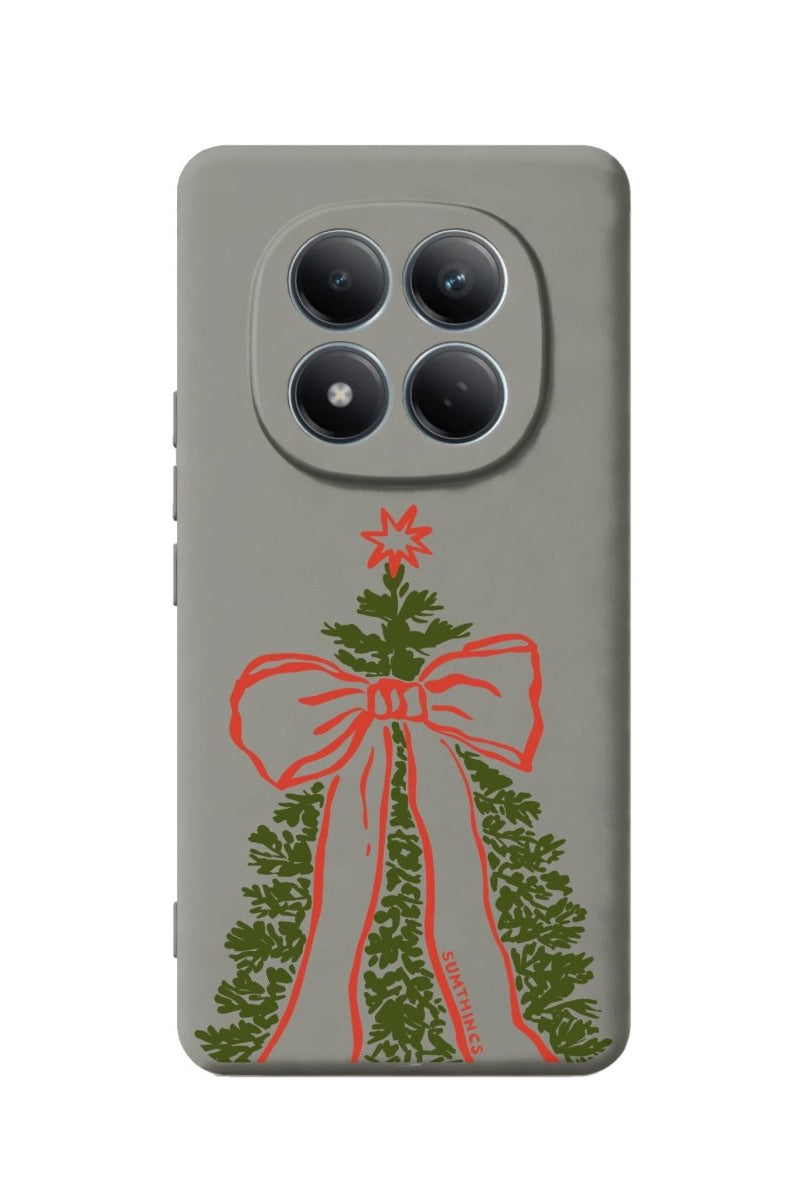 Xiaomi Festive Ribbon Premium Telefon Kılıfı Gri - Sumthincs
