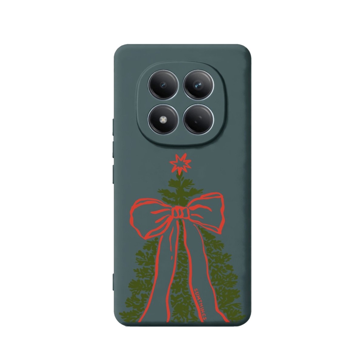Xiaomi Festive Ribbon Premium Telefon Kılıfı Kaktüs Yeşili - Sumthincs