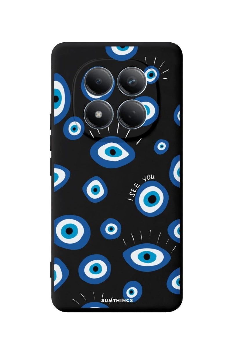 Xiaomi I See You Premium Telefon Kılıfı Siyah - Sumthincs