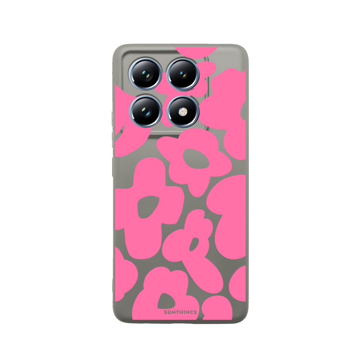 Xiaomi Mi 11T/11T Pro Daisy Pop Premium Telefon Kılıfı Gri - SUMTHINCS