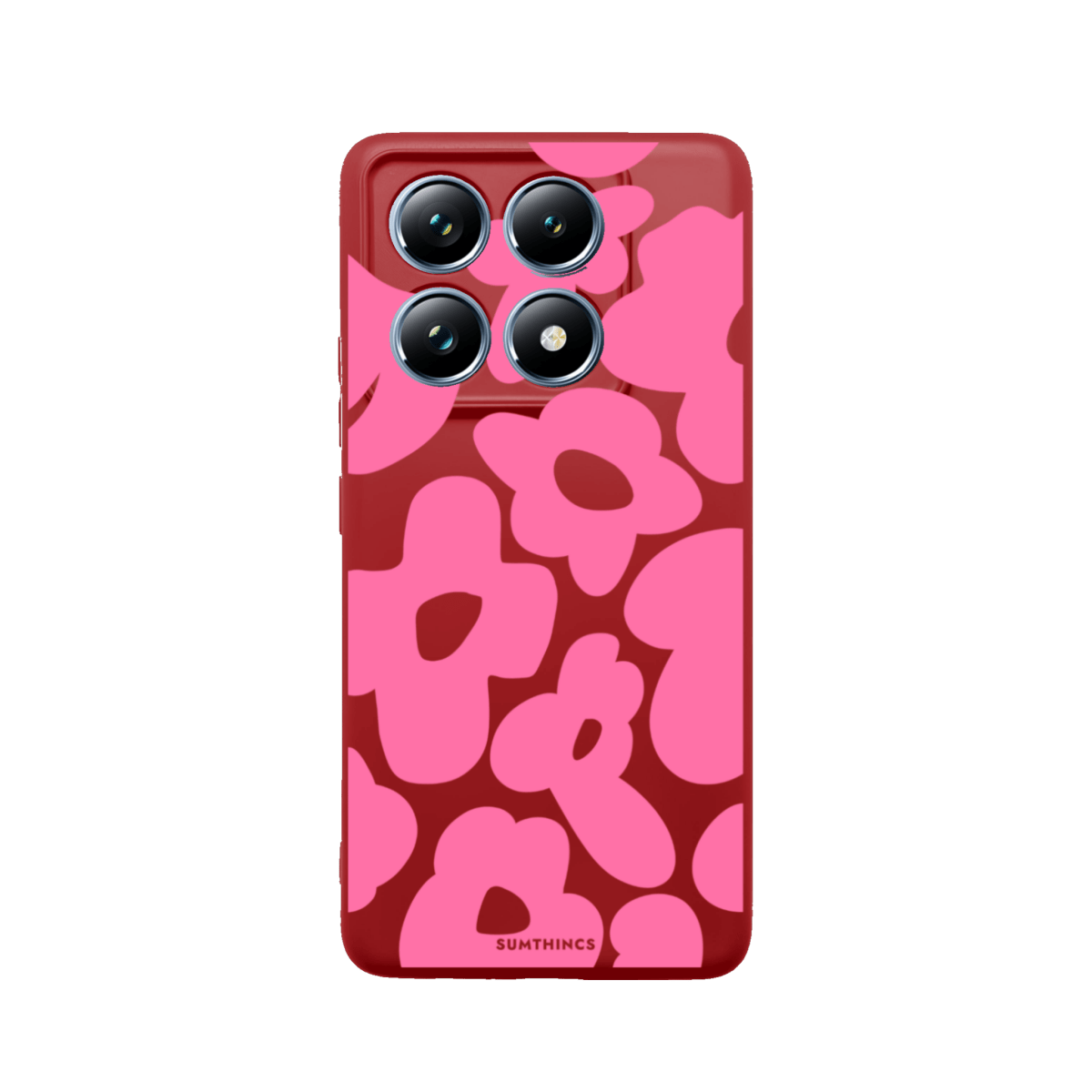 Xiaomi Mi 11T/11T Pro Daisy Pop Premium Telefon Kılıfı Kırmızı - SUMTHINCS