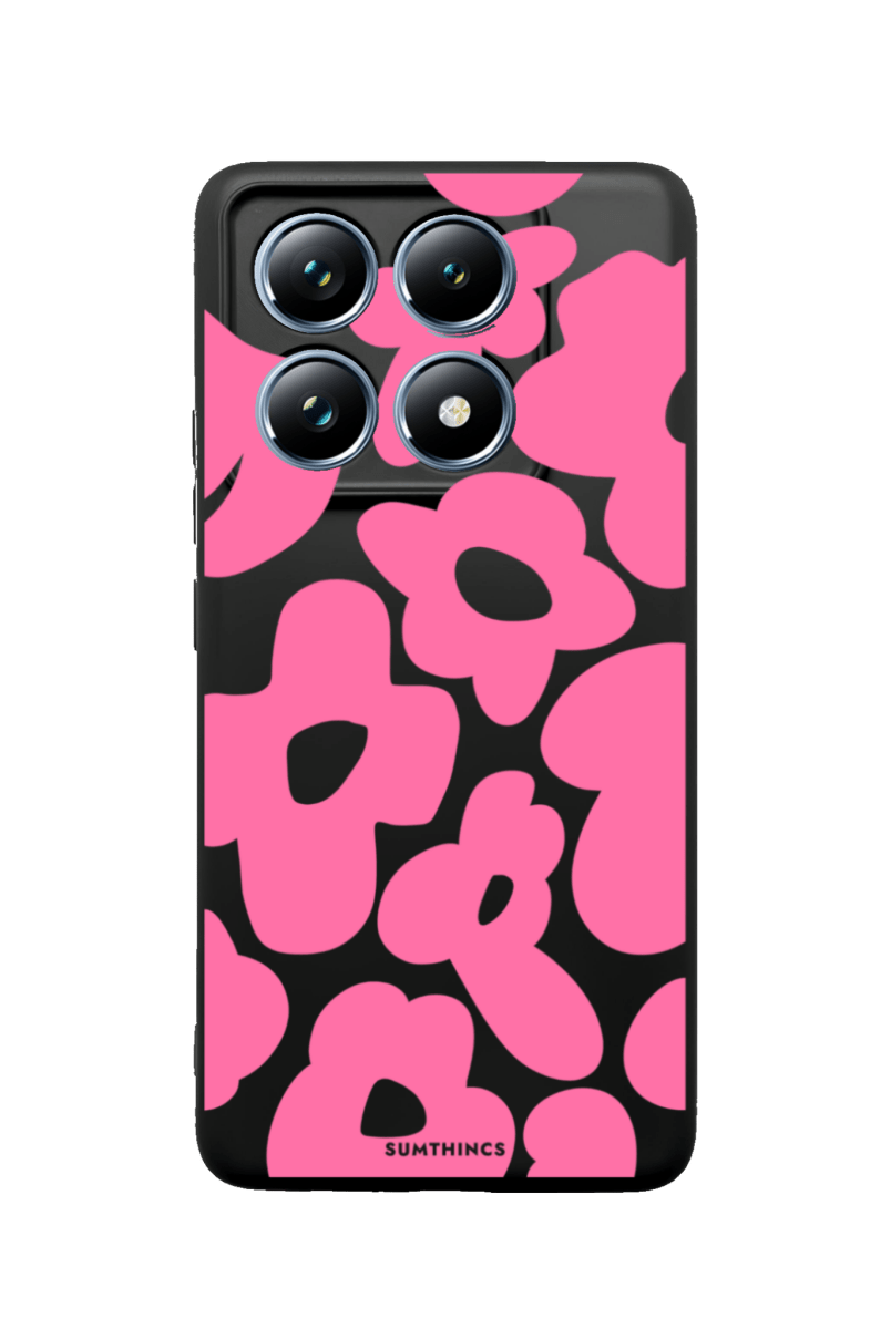 Xiaomi Mi 11T/11T Pro Daisy Pop Premium Telefon Kılıfı Siyah - SUMTHINCS