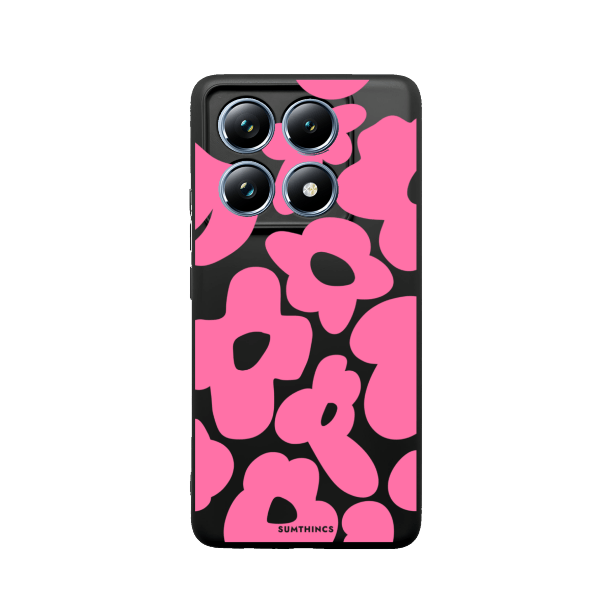 Xiaomi Mi 11T/11T Pro Daisy Pop Premium Telefon Kılıfı Siyah - SUMTHINCS