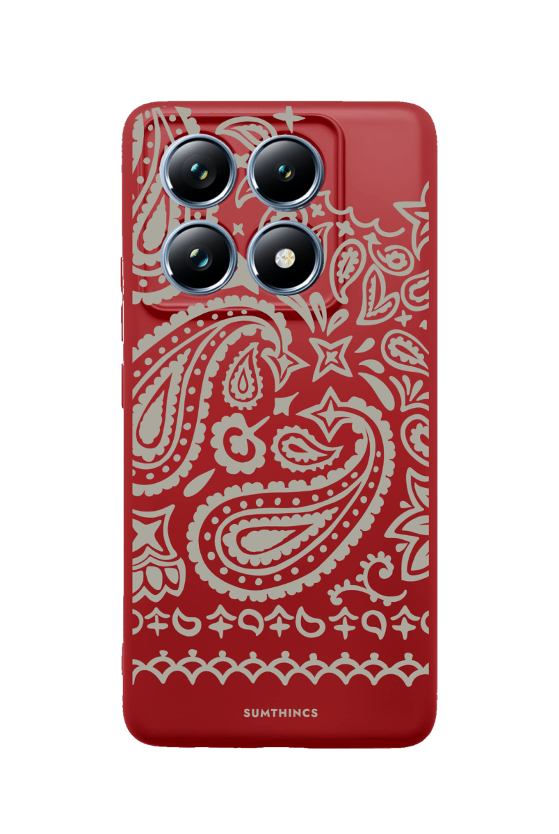Xiaomi Mi 11T/11T Pro Urban Bandana Premium Telefon Kılıfı Kırmızı - SUMTHINCS