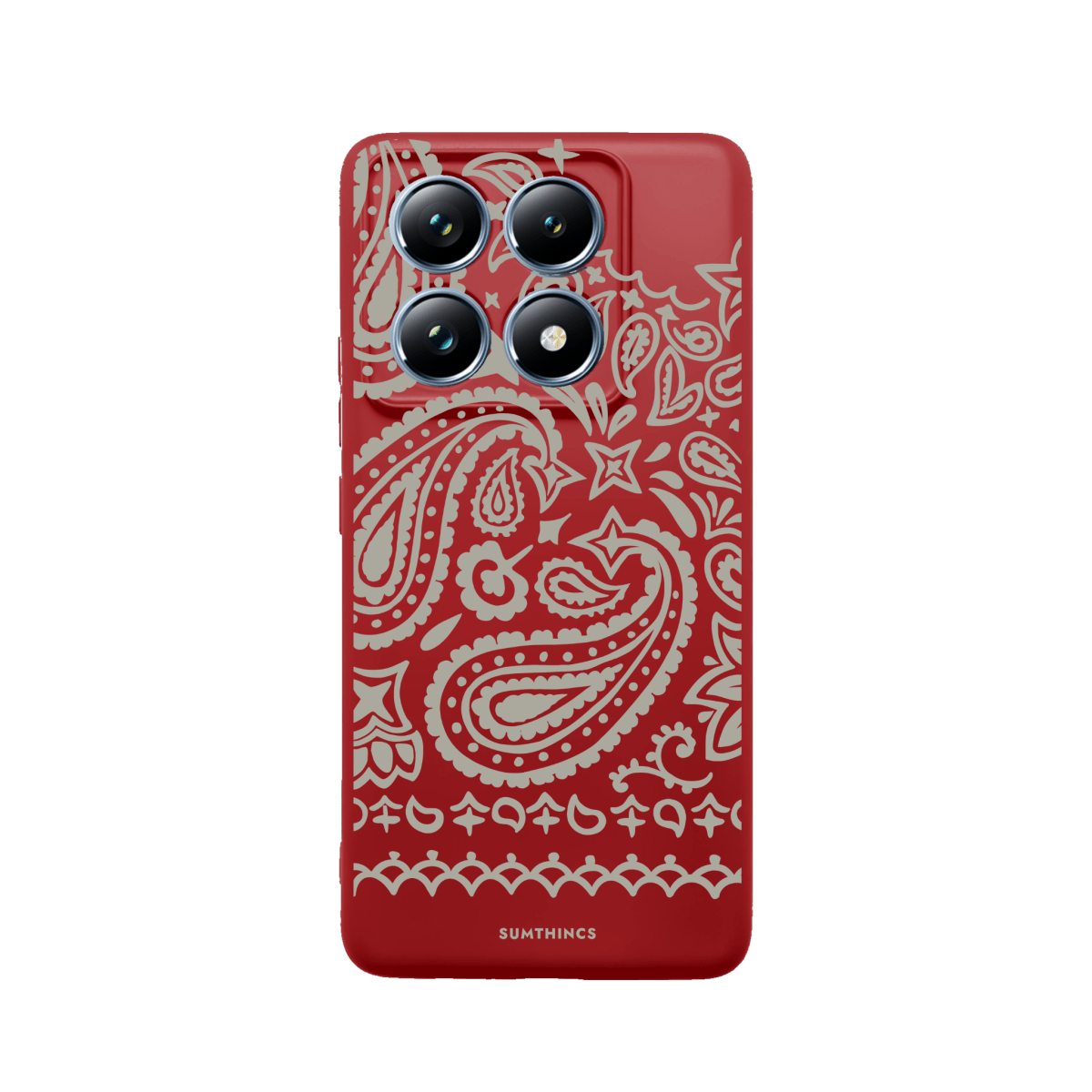 Xiaomi Mi 11T/11T Pro Urban Bandana Premium Telefon Kılıfı Kırmızı - SUMTHINCS