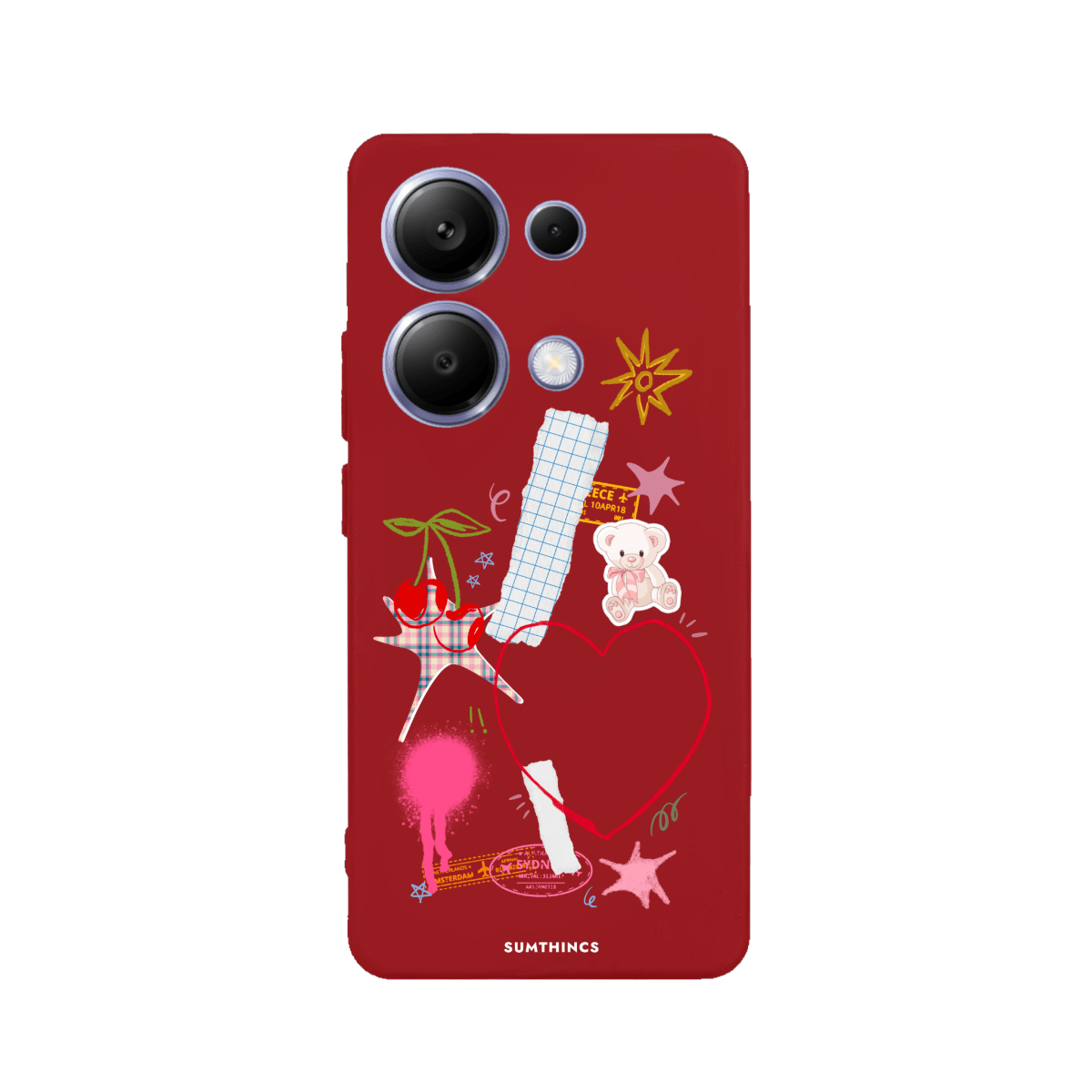 Xiaomi Mi 13T/13T Pro Sweet Chaos Premium Telefon Kılıfı Kırmızı - SUMTHINCS