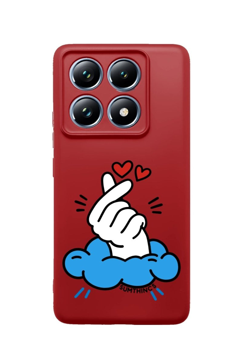 Xiaomi Mi 14T Crush Premium Telefon Kılıfı Kırmızı - SUMTHINCS