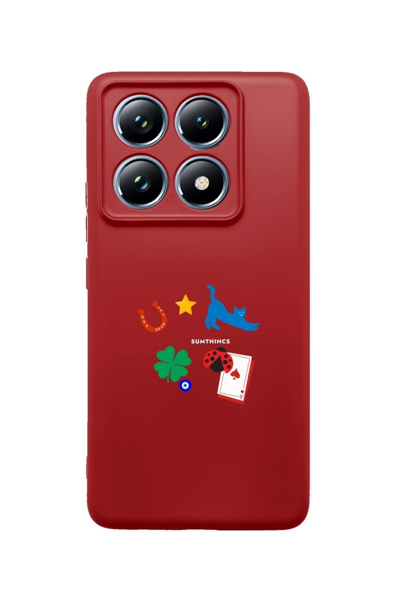 Xiaomi Mi 14T Fortune Premium Telefon Kılıfı Kırmızı - SUMTHINCS