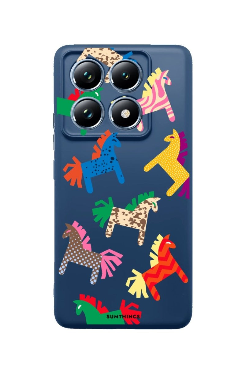 Xiaomi Mi 14T Pro Ponies Premium Telefon Kılıfı Pasifik Mavi - SUMTHINCS