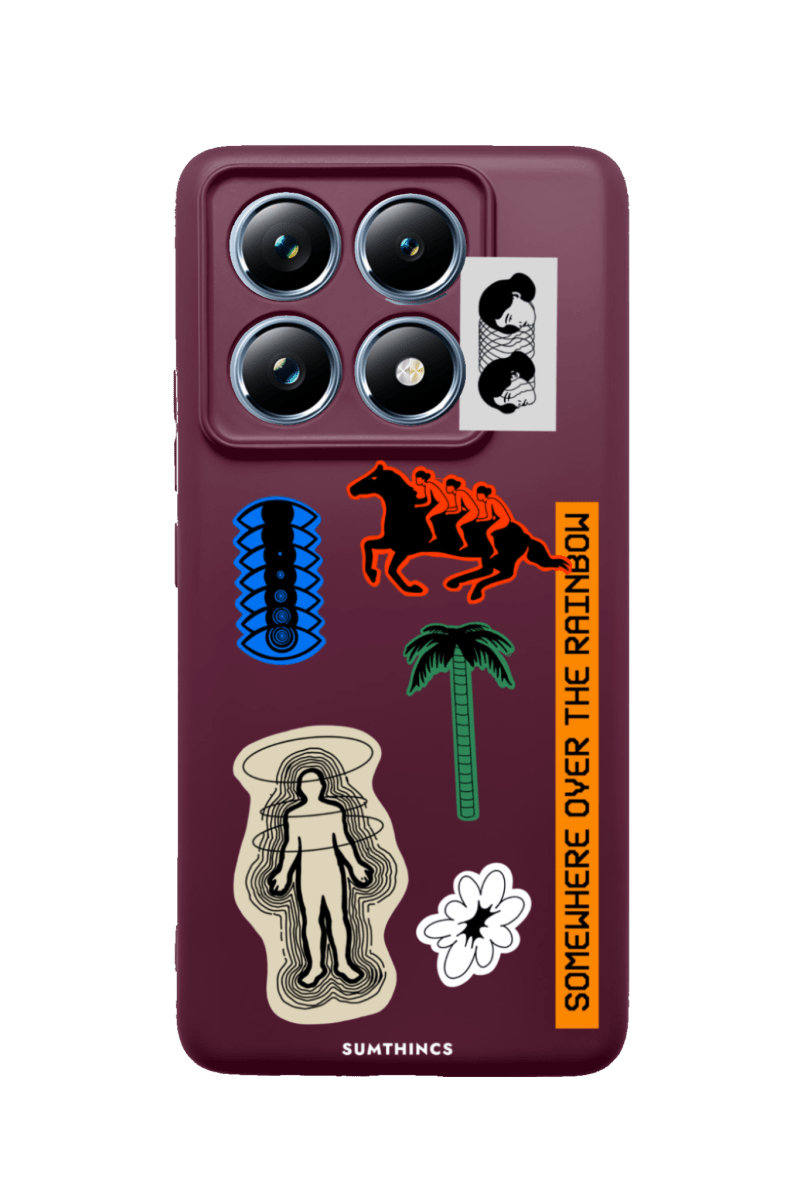 Xiaomi Mi 14T Pro Somewhere Premium Telefon Kılıfı Bordo - SUMTHINCS