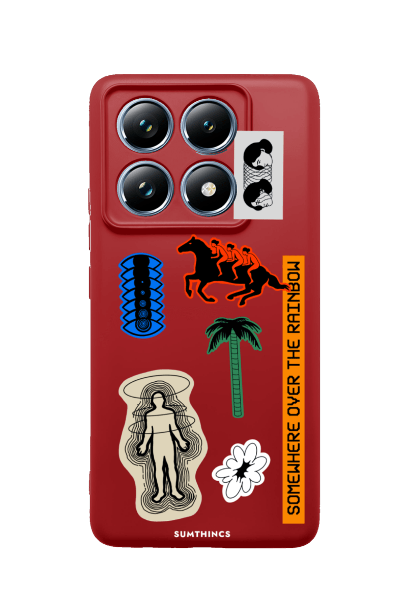 Xiaomi Mi 14T Pro Somewhere Premium Telefon Kılıfı Kırmızı - SUMTHINCS
