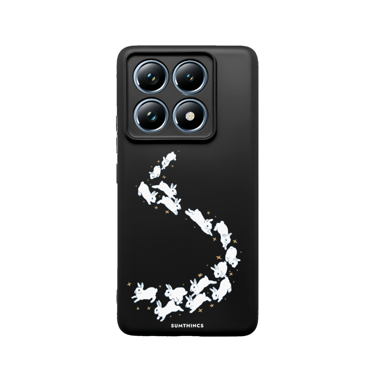 Xiaomi Mi 14T Pro Starry Bunnies Premium Telefon Kılıfı Siyah - SUMTHINCS