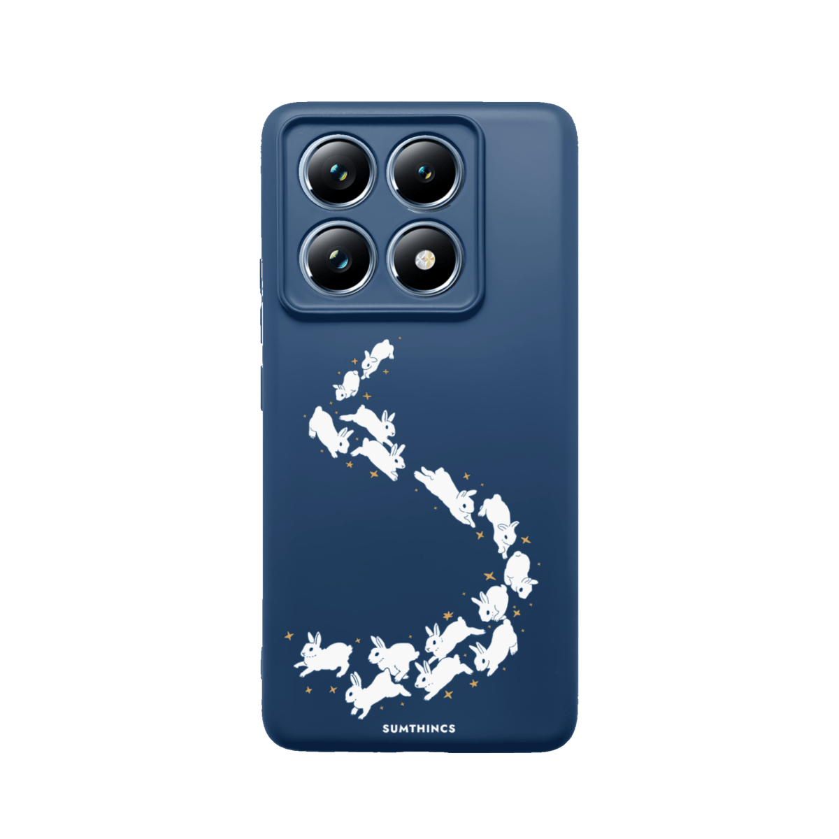 Xiaomi Mi 14T Pro Starry Bunnies Premium Telefon Kılıfı Pasifik Mavi - SUMTHINCS