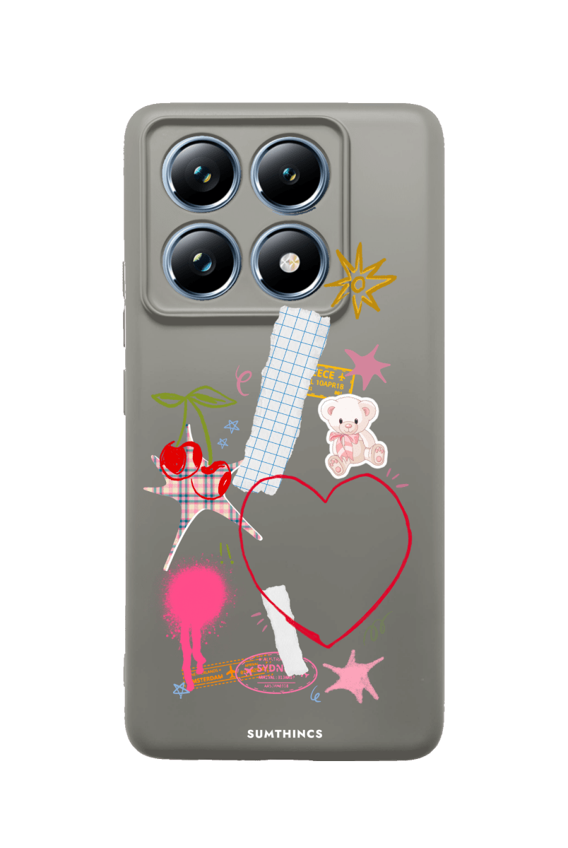 Xiaomi Mi 14T Sweet Chaos Premium Telefon Kılıfı Gri - SUMTHINCS